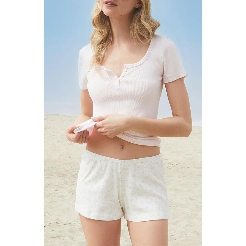 John Galt Women's Bear & Bows Pointelle Emery Pajama Shorts T-Shirts, Hoodie, Sweatshirt | WearSparks.com