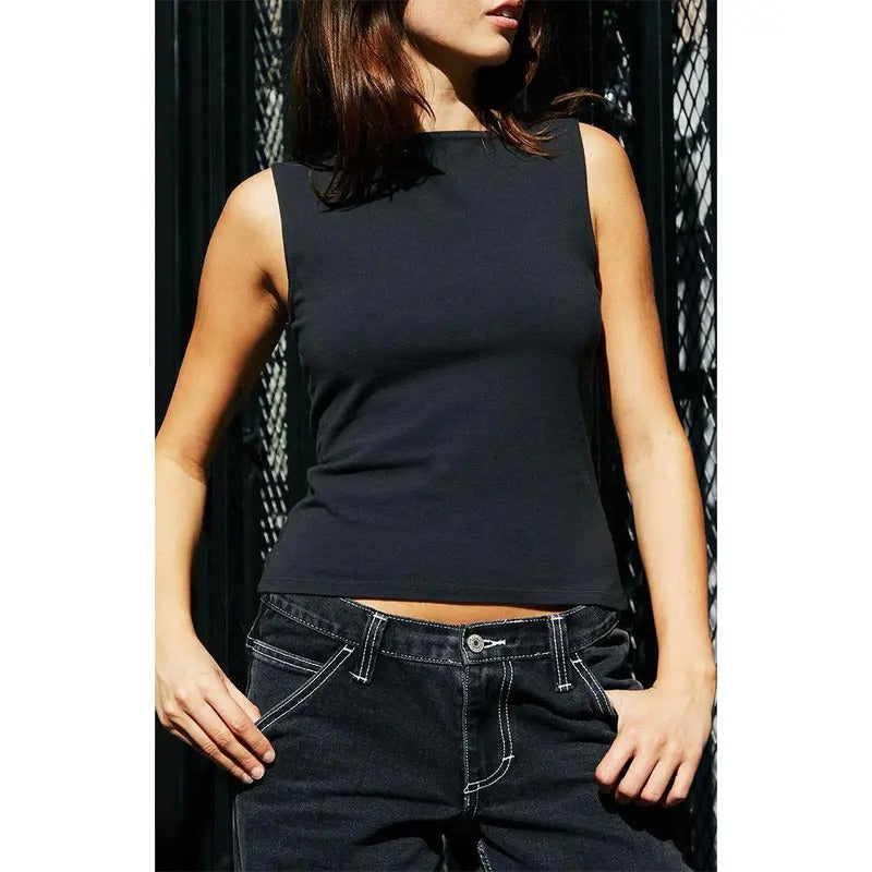 John Galt Women's Black Kathleen Top T-Shirts, Hoodie, Sweatshirt | WearSparks.com