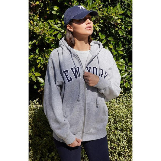 John Galt Women's Christy New York Full Zip Hoodie T-Shirts, Sweatshirt | WearSparks.com