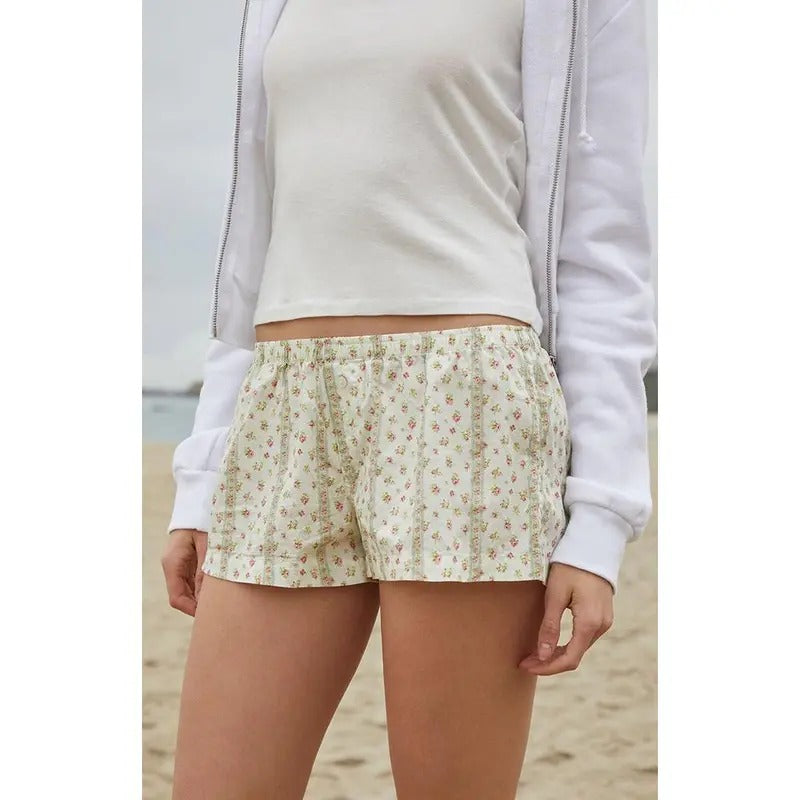 John Galt Women's Floral Keira Boxer Shorts T-Shirts, Hoodie, Sweatshirt | WearSparks.com