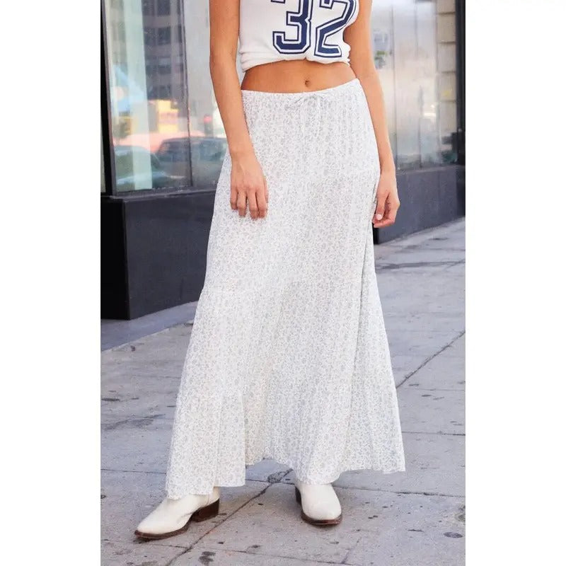 John Galt Women's Floral Lizzy Maxi Skirt - Multicolorstyle{n002}2 T-Shirts, Hoodie, Sweatshirt | WearSparks.com