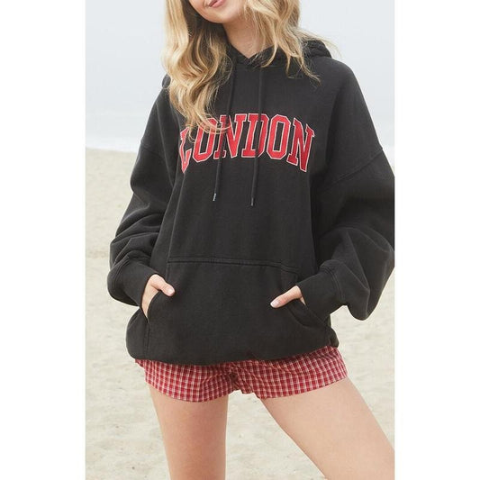 John Galt Women's London Christy Oversized Hoodie T-Shirts, Sweatshirt | WearSparks.com