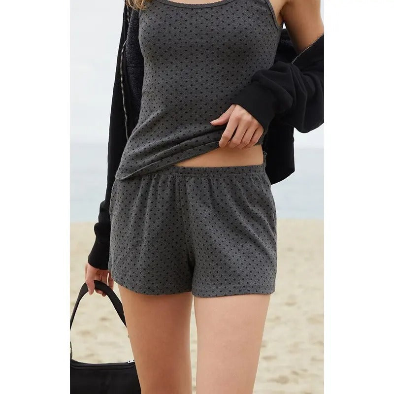 John Galt Women's Polka Dot Emery Pajama Shorts T-Shirts, Hoodie, Sweatshirt | WearSparks.com