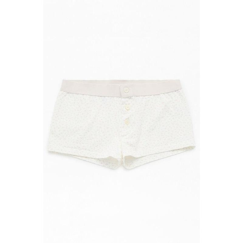 John Galt Women's White & Pink Floral Boyshorts T-Shirts, Hoodie, Sweatshirt | WearSparks.com