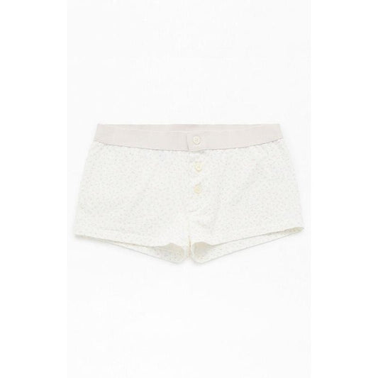 John Galt Women's White & Pink Floral Boyshorts T-Shirts, Hoodie, Sweatshirt | WearSparks.com