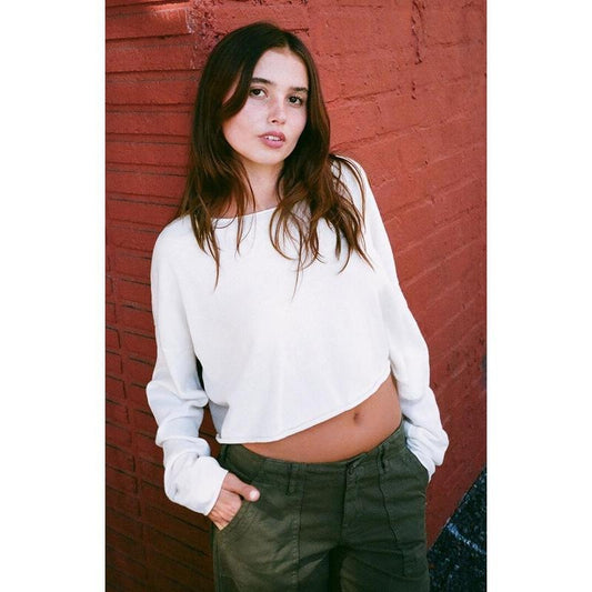 John Galt Women's White Wide Neck Sweater T-Shirts, Hoodie, Sweatshirt | WearSparks.com