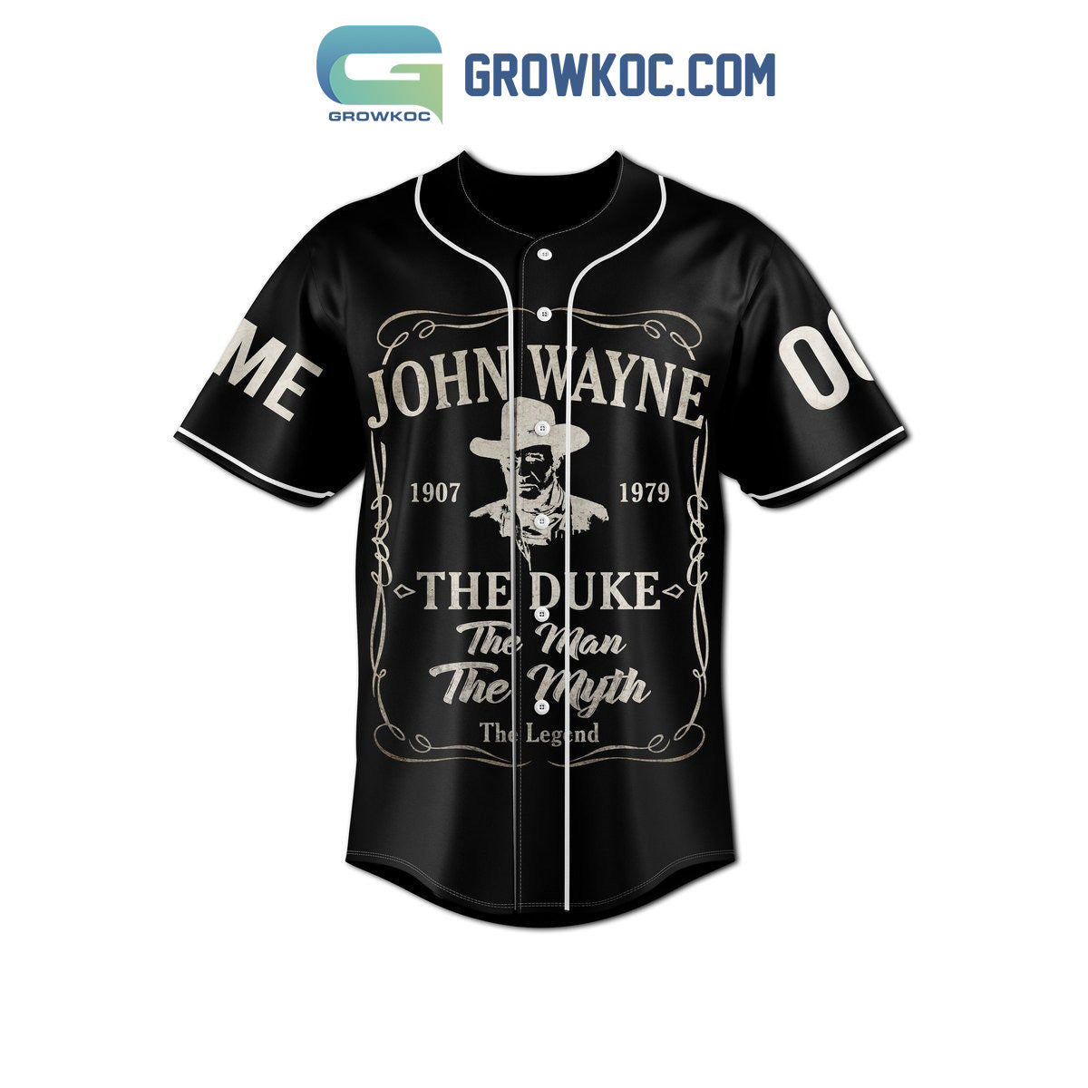 John Wayne Make America Cowboy Again Personalized Baseball Jersey