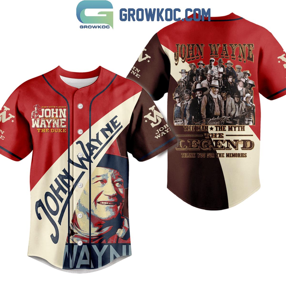 John Wayne The Man The Myth The Legend Personalized Baseball Jersey