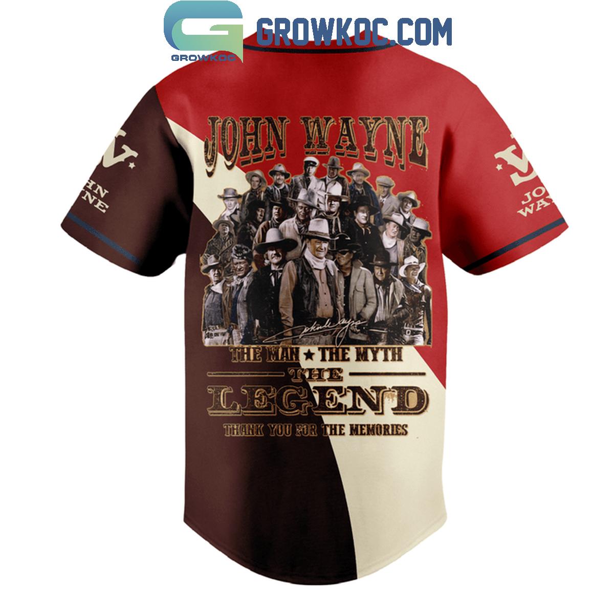 John Wayne The Man The Myth The Legend Personalized Baseball Jersey