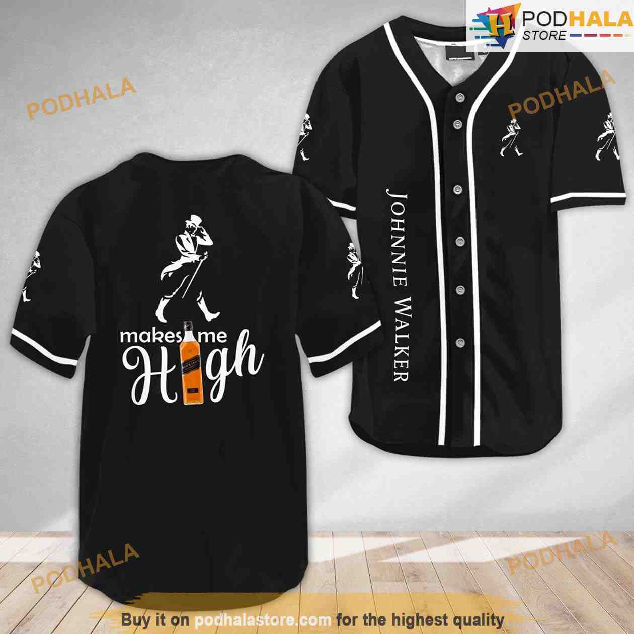 Johnnie Walker Make Me High 3D Baseball Jersey