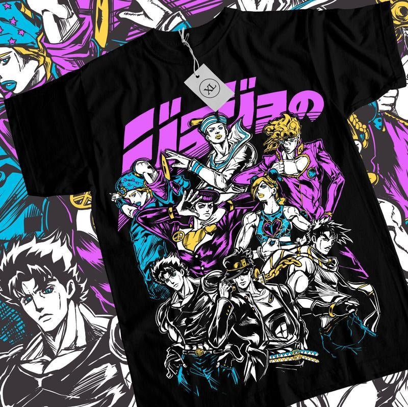 Jojo's Bizarre Adventure T-Shirt S-4XL Anime Manga Graphic Design Shirt Tee Tshirt S-4XL Hoodie, Sweatshirt | WearSparks.com