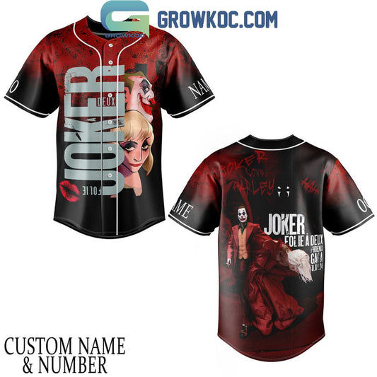 Joker Folie A Deux Phoenix Gaga 2024 Personalized Baseball Jersey