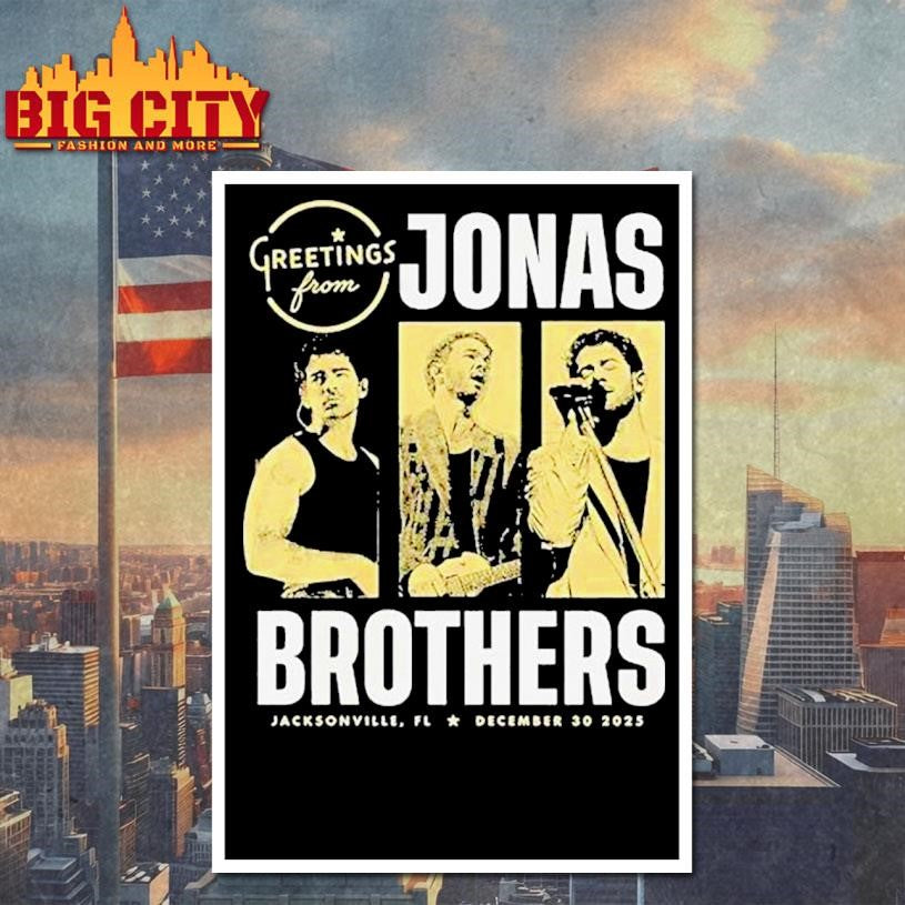 Jonas Brothers Greetings From Your Hometown Jacksonville, Fl 2025 Shirt