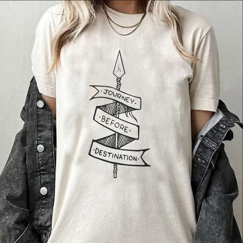 Journey Before Destination T-Shirt, Book Quote Shirt, Novel Shirt, 90s Shirt, Book Lover Shirt Hoodie, Sweatshirt