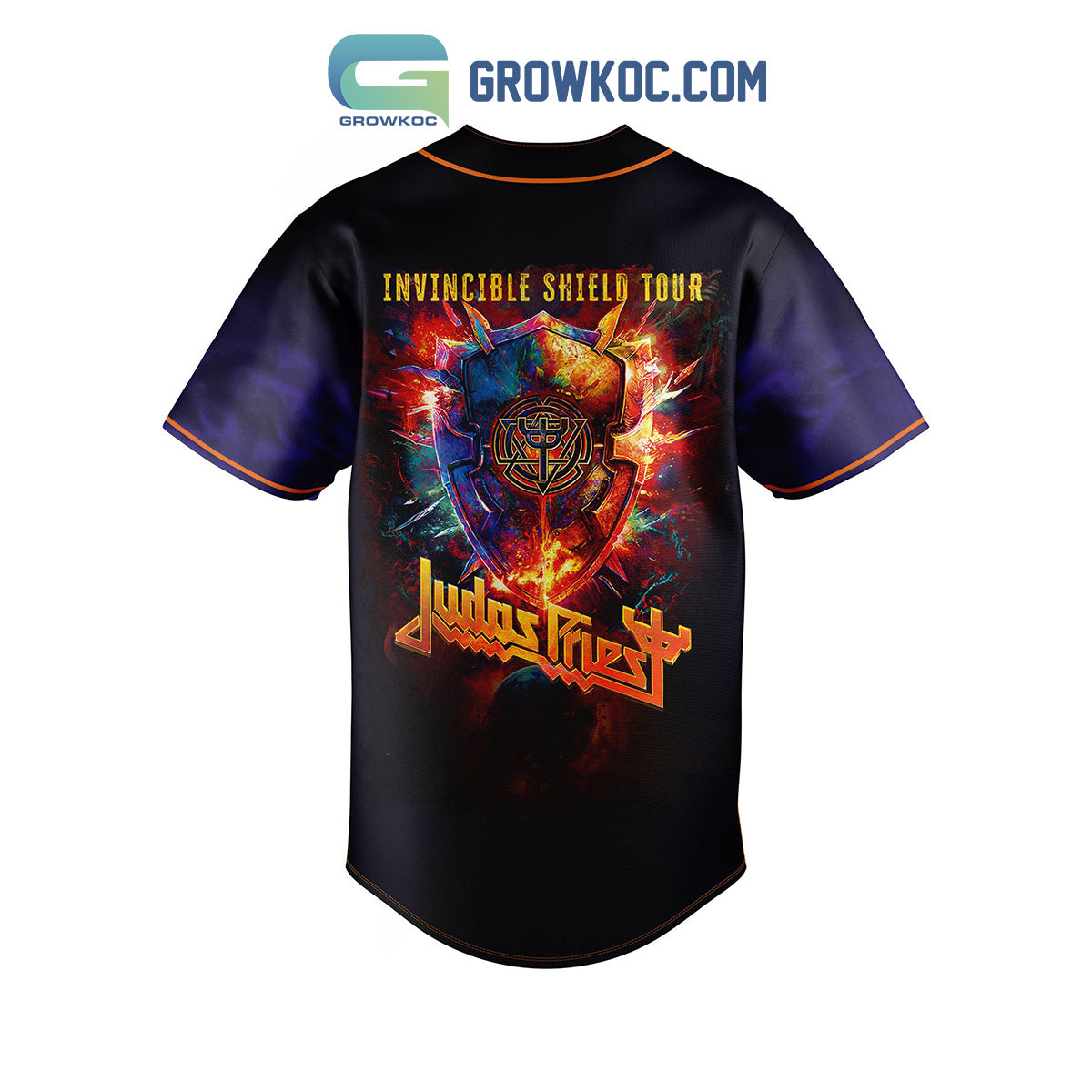 Judas Priest Invincible Shield Tour Baseball Jersey