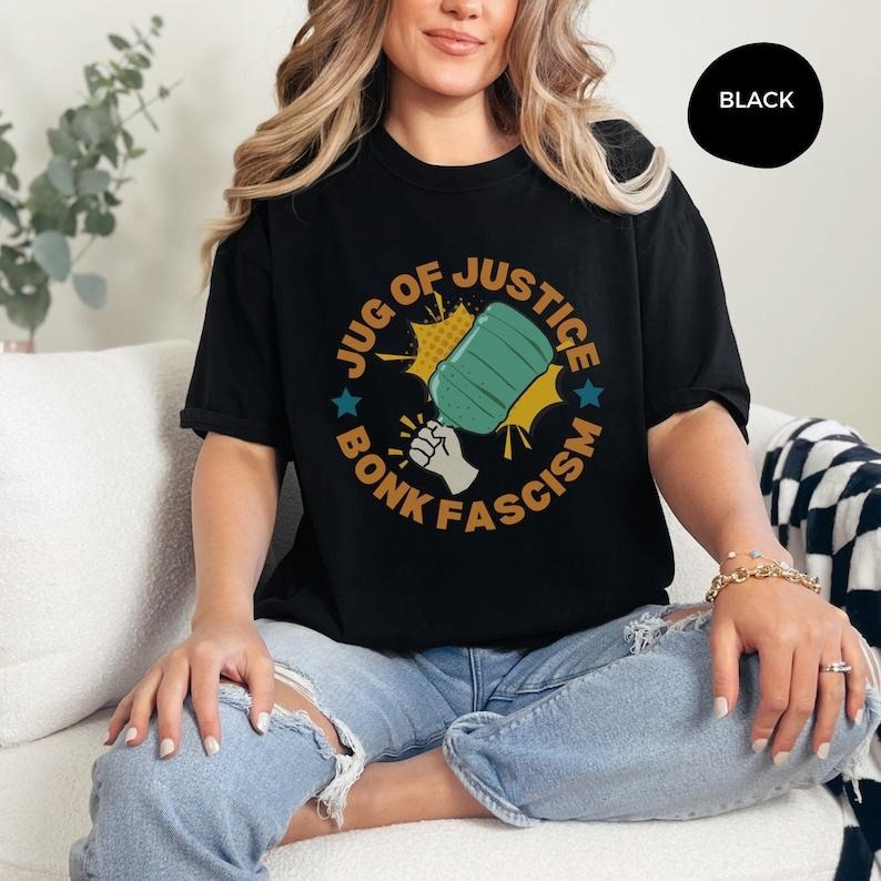 Jug of Justice T-Shirt,Thin Blue Bonk Protest Shirt, Bonk the Police,Humboldt Water Jug of Justice Tee,Freedom Bonk gift...