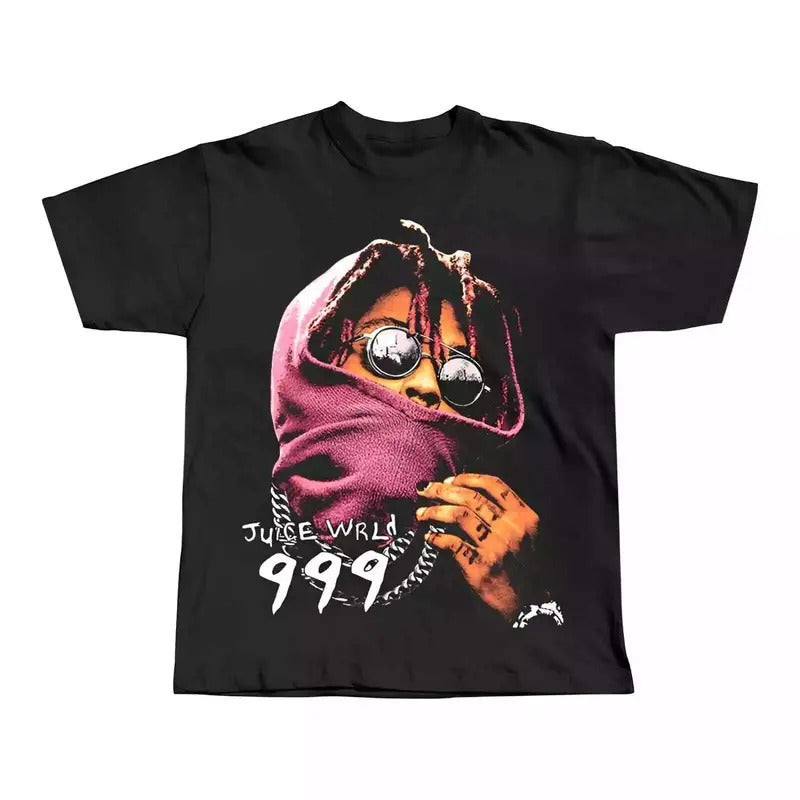 Juic3 WRLD Big Face 999 Vintage T-shirt, Gift For Fan T-Shirt, Unisex Cotton For Men Women Hoodie, Sweatshirt