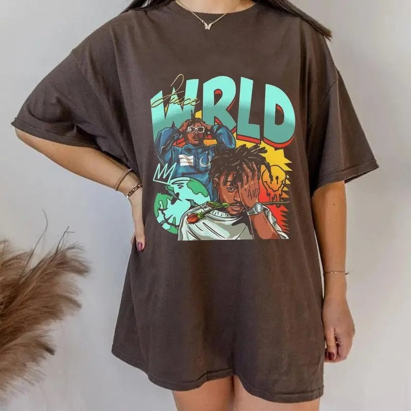 Juice WRLD Hip Hop Shirt Album 90s Rap Music Shirt, New School Rapper Album Vintage Sweatshirt Gift For Fans Hoodie