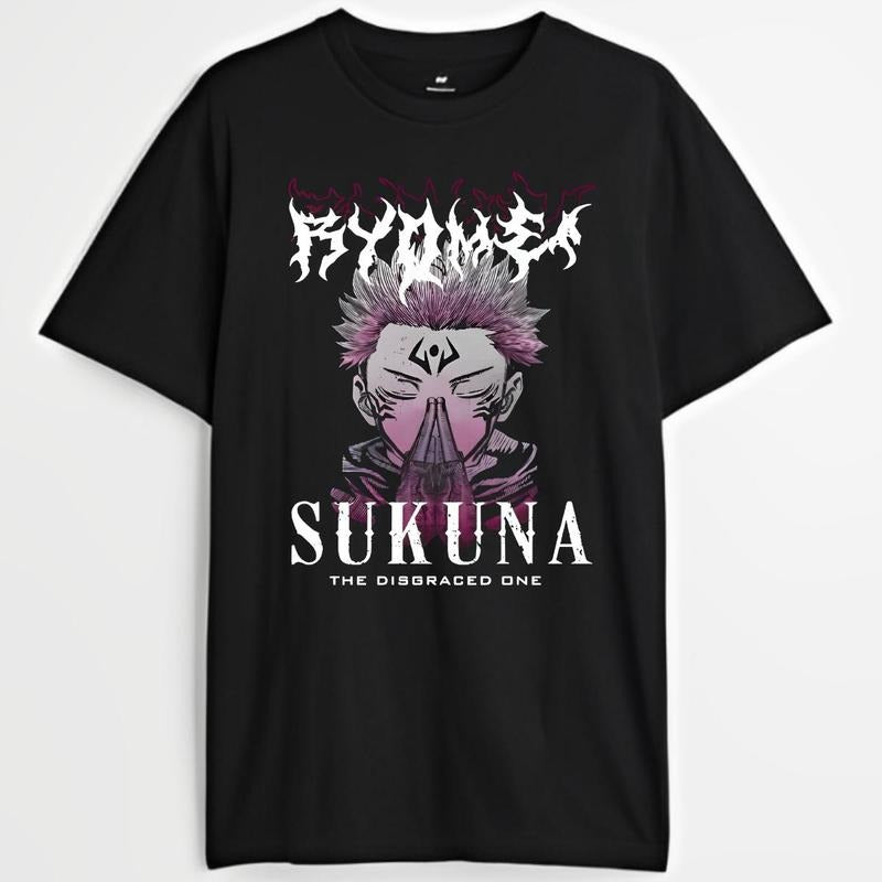 Jujutsu Kaisen Anime T-shirt, Ryomen Sukuna The Disgraced One Graphic Tee, Anime & Manga Gifts Sweatshirt, Hoodie,...
