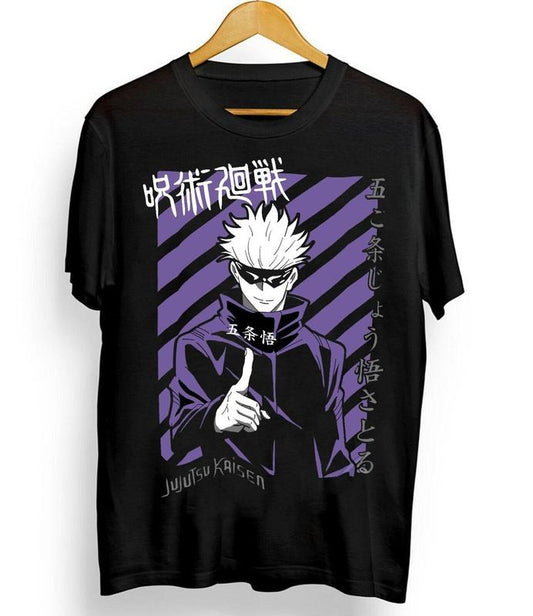 Jujutsu Kaisen Graphic Tee Manga Anime Saturo Gojo Black T-Shirt For Fans Top Tshirt Streetwear Crewneck Hoodie, Sweatshirt