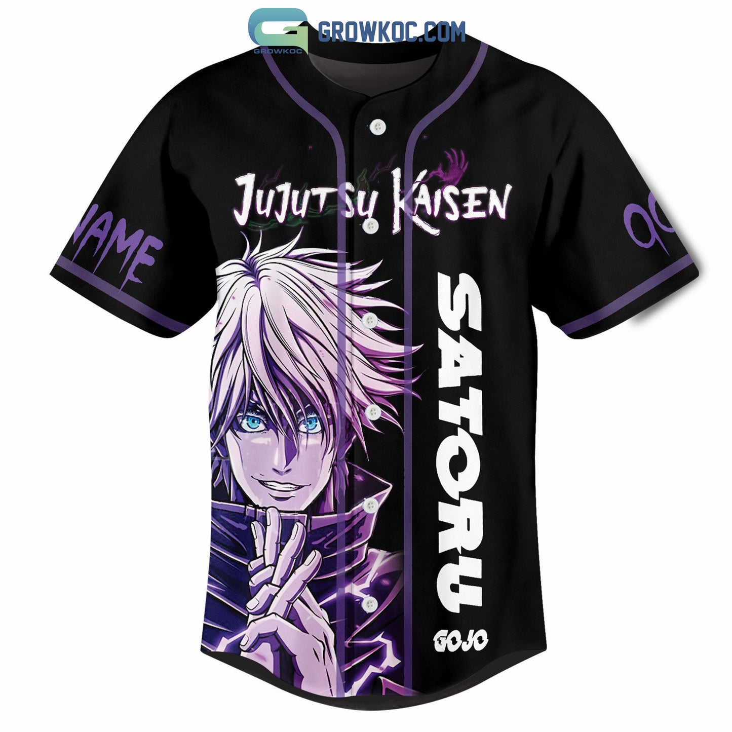 Jujutsu Kaisen Satoru Gojo Personalized Baseball Jersey
