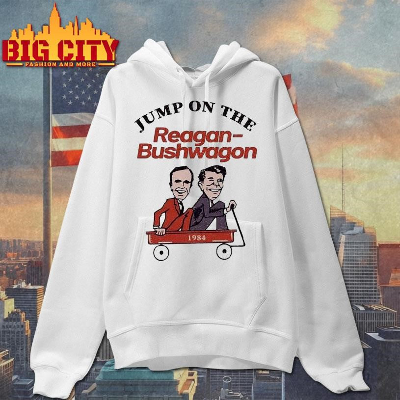 Jump On The Reagan Bushwagon 1984 Shirt