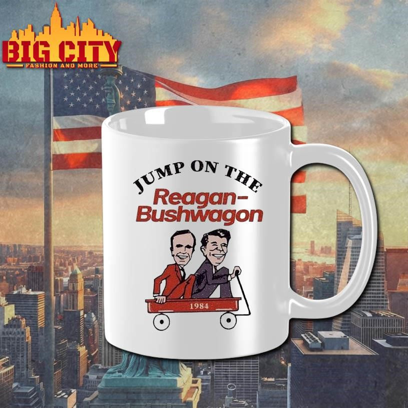 Jump On The Reagan Bushwagon 1984 Shirt
