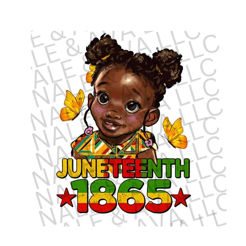 Juneteenth 1865 Afro Girl Direct To Film Transfer T-Shirts, Hoodie, Sweatshirt | WearSparks.com