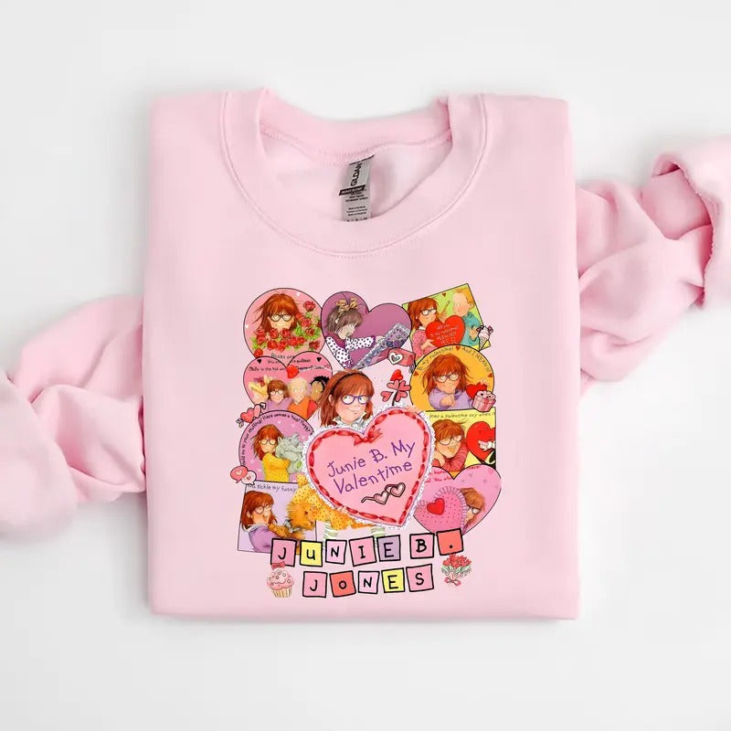 Junie B My Valentime Sweatshirt, Junie B Jones Education Shirt, Teacher Valentine Shirt, Teacher Shirt, First Grade...