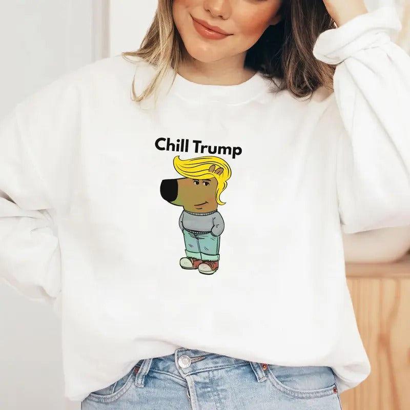 Just A Chill Guy Shirt, Chill Trum Shirt, Trum Make Trum Great Again Shirt, Funny Meme Shirt, Viral Trend Shirt, Gift for...