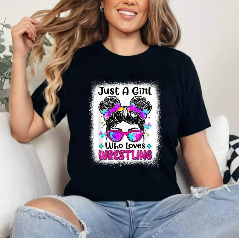 Just A Girl Who Loves Wrestling - Wrestler Girl & Women T-Shirt | Unisex Cotton, Top Womenswear Hoodie, Sweatshirt
