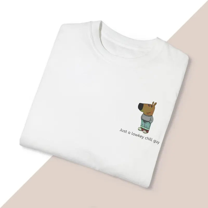 Just a low key chill guy meme shirt, tiktok viral shirt for gifts for tiktok lovers, lowkey chill guy shirt