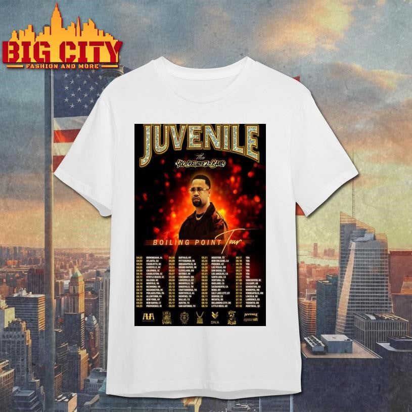 Juvenile Boiling Point Tour 2026 Poster Shirt