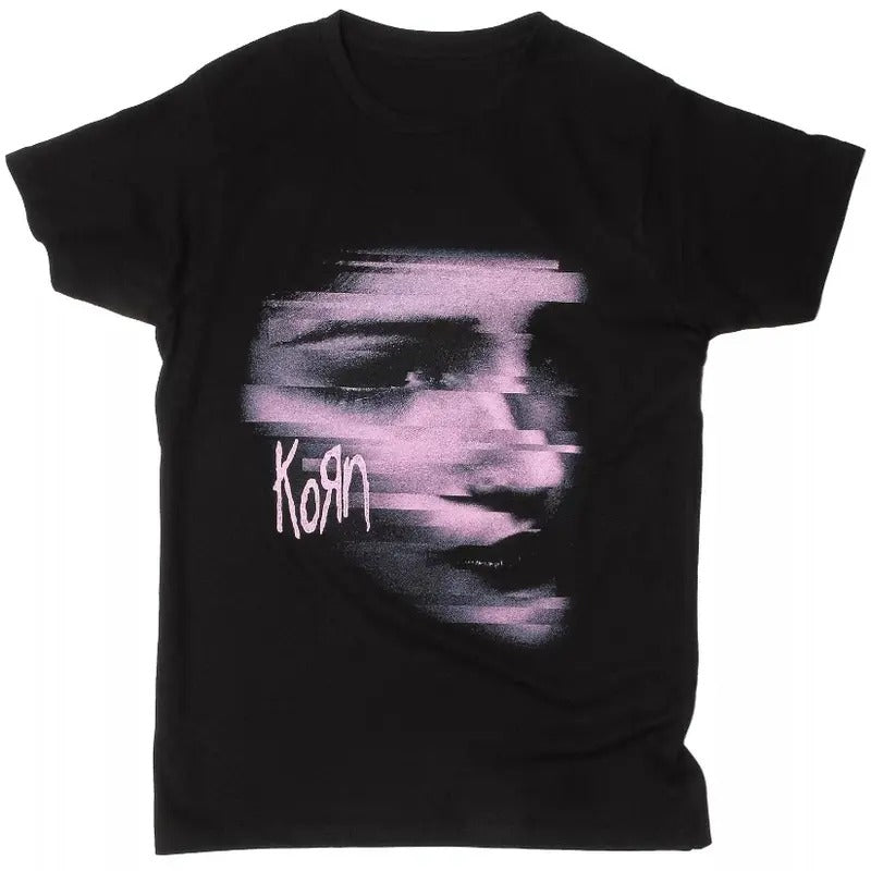 K0rrn T Shirt Official Ch0pped Face New Black Fan Tee - Classic Cotton Fabric Menswear