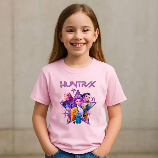 KID SIZE Kpop Demon Hunters Tiger Shirt, Demon Hunter Tiger Tee, Huntrix Shirt, Merch Kpop Shirt, Hunters Tiger fan...