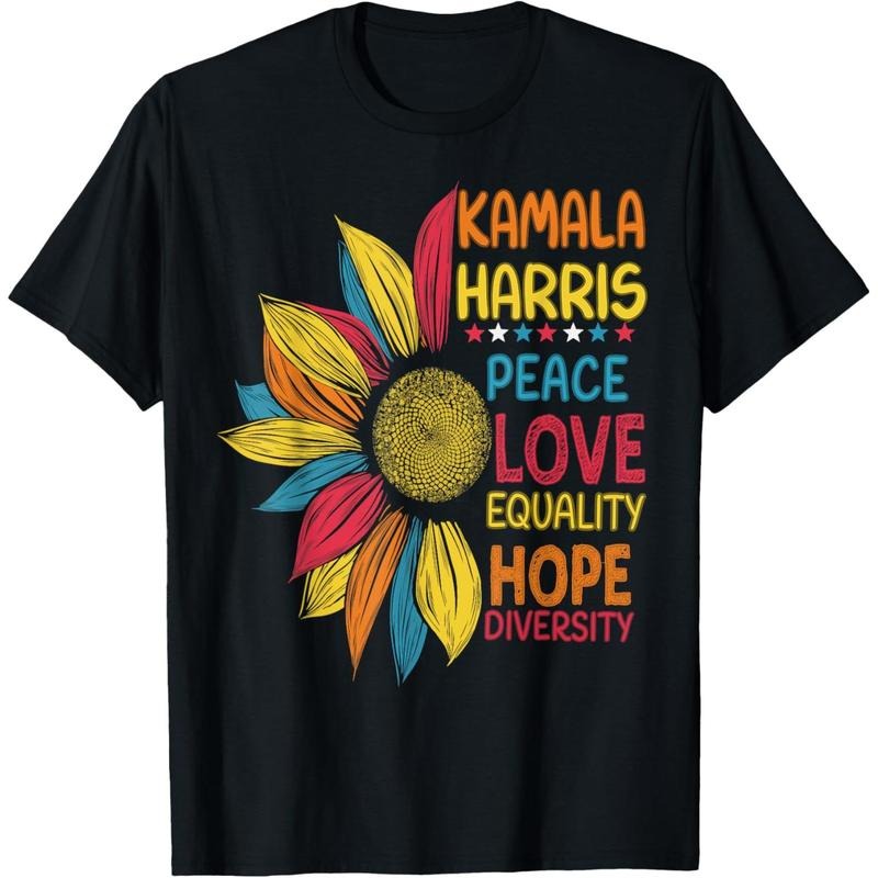Kamala Harris Peace Love Equality Hope Diversity T-Shirt made in usa Hoodie, Sweatshirt | WearSparks.com