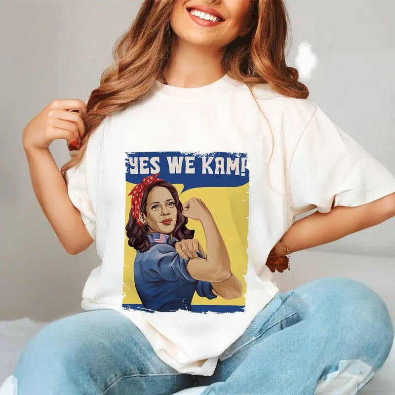 Kamala Harris Yes We Kam Shirt, Kamala Harris For President 2024 Tshirt, Kamala Harris 2024 Tshirt Hoodie, Sweatshirt