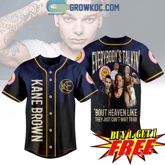 Kane Brown Everybody’s Talkin’ ‘Bout Heaven Like Personalized Baseball Jersey