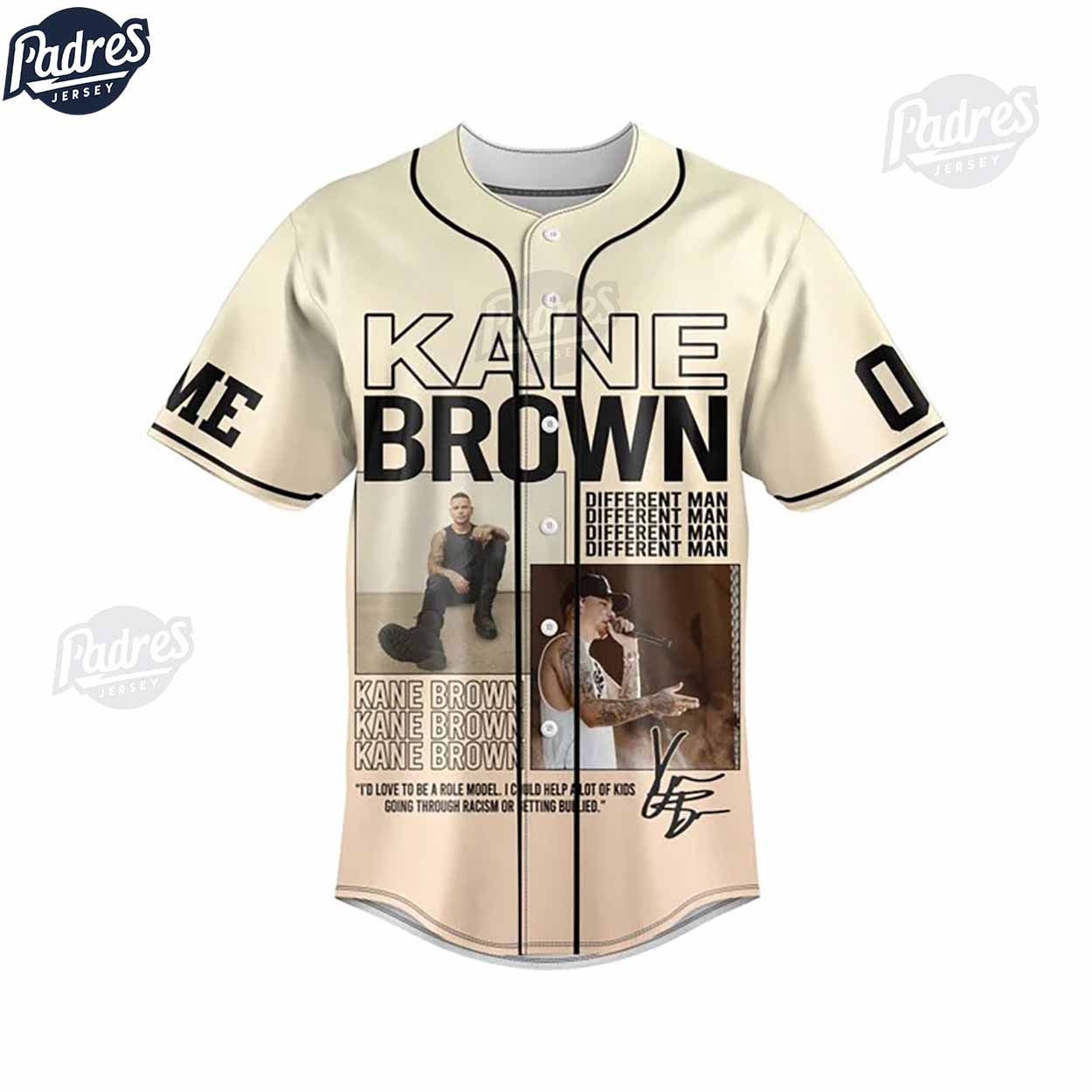 Kane Brown In The Air Tour Custom Baseball Jersey - Padres Jersey Oasis: Elevate Your Baseball Style Game... (Image 3)