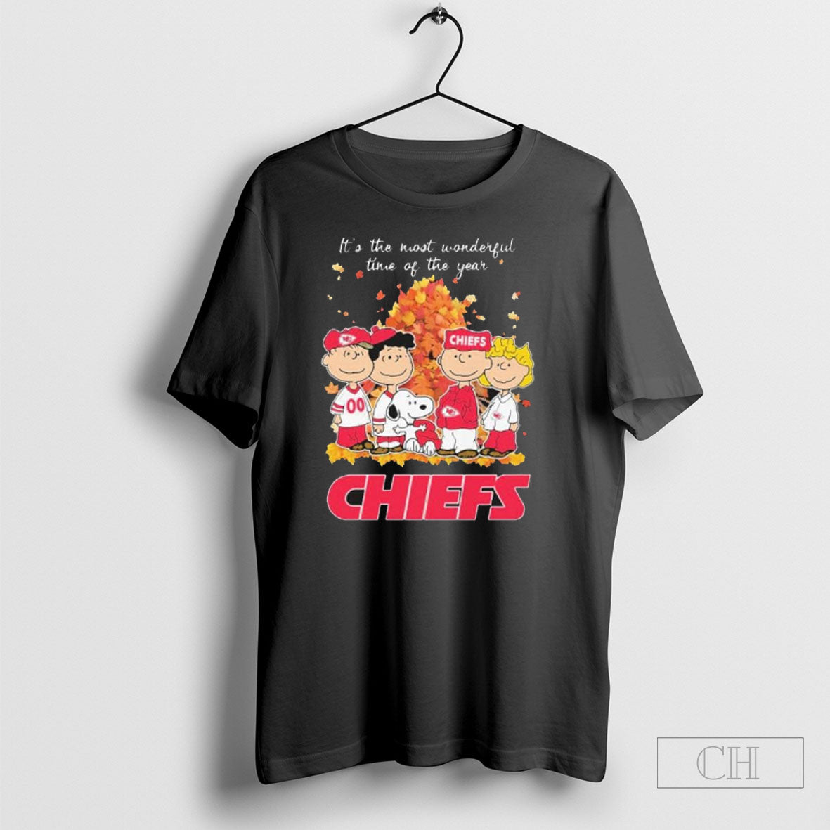 Kansas City Chiefs And Peanuts Character Its The Most Wonderful Time Of The Year