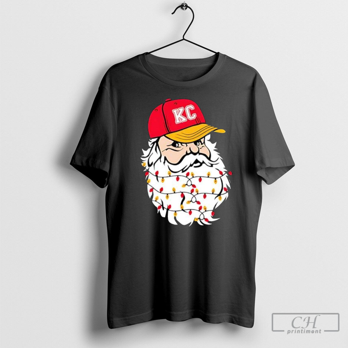 Kansas City Chiefs Kc Santa Shirt