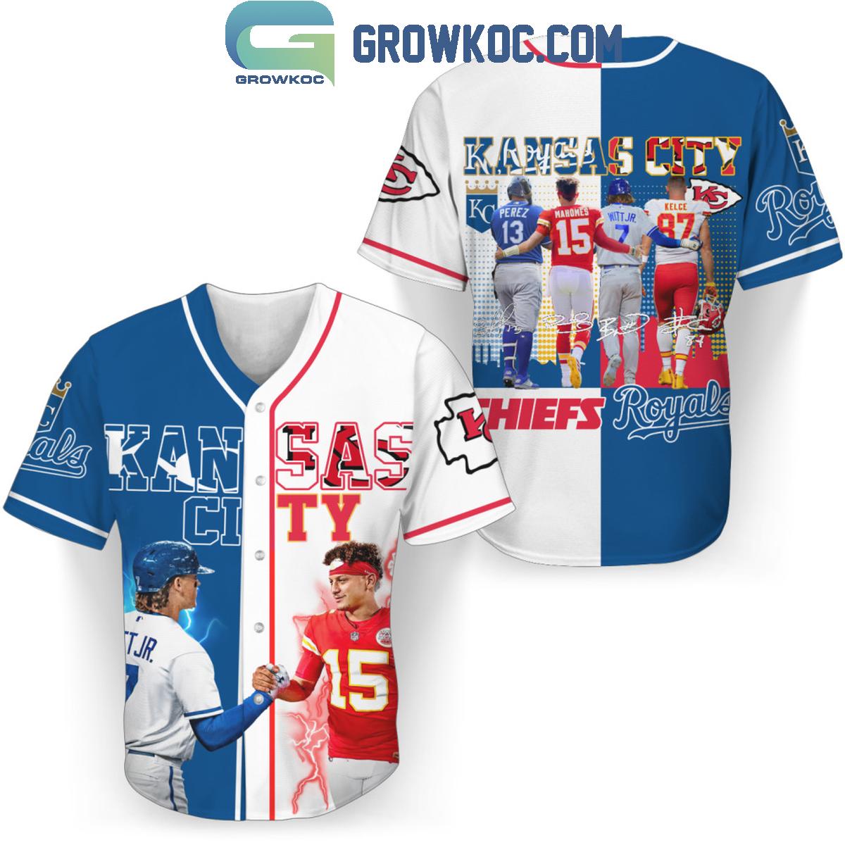 Kansas City Chiefs Kansas City Royals Forever My Team Win Or Lose Baseball Jersey