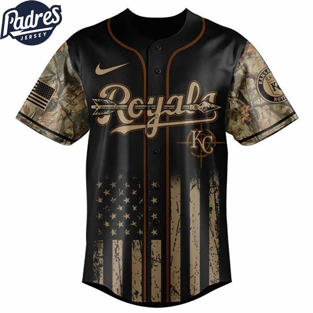 Kansas City Royals MLB X Deer Hunting Personalized Baseball Jersey - Padres Jersey Oasis: Elevate Your Baseball... (Image 2)