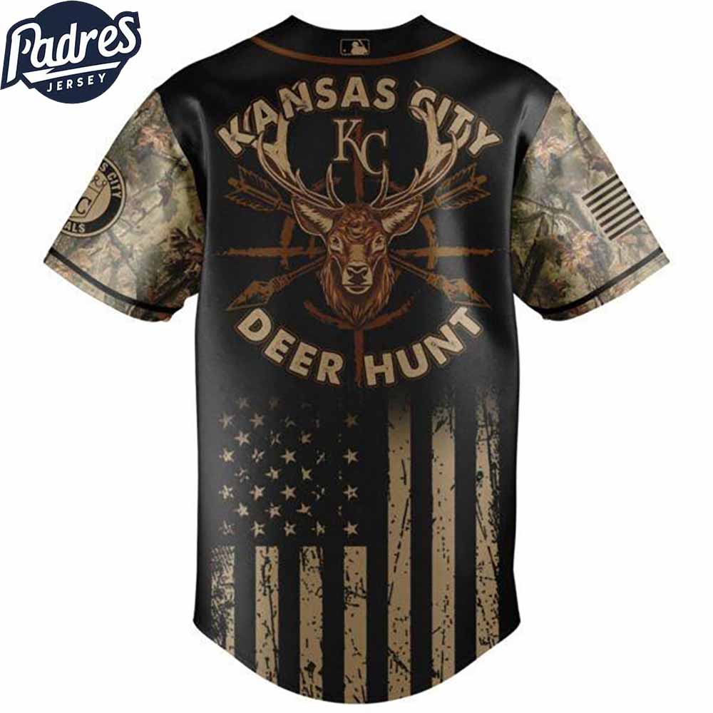 Kansas City Royals MLB X Deer Hunting Personalized Baseball Jersey - Padres Jersey Oasis: Elevate Your Baseball... (Image 3)
