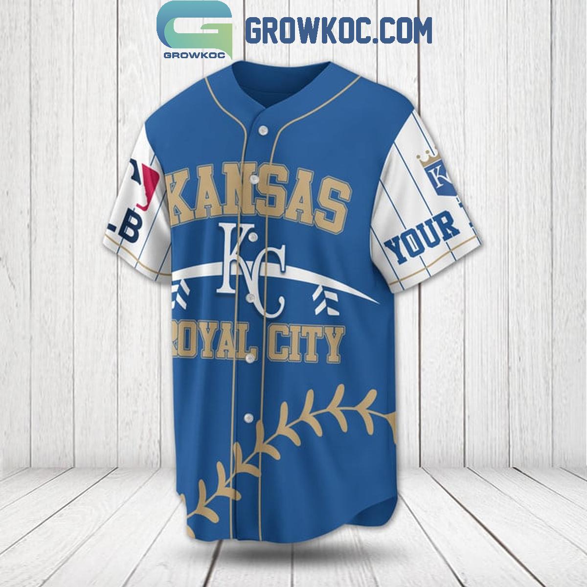 Kansas Royals City 2024 Baseball Fan Love Personalized Baseball Jersey