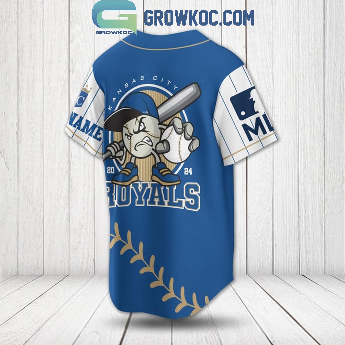 Kansas Royals City 2024 Baseball Fan Love Personalized Baseball Jersey