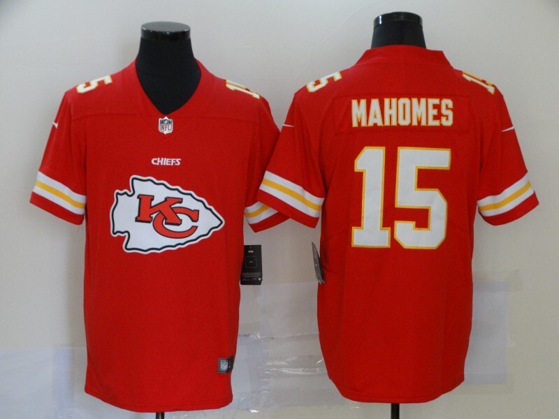 Kansas City Chiefs #15 Patrick Mahomes Big Logo Fashion 104