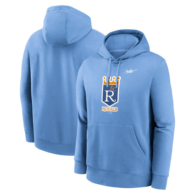 Kansas City Royals Light Blue Cooperstown Collection Pullover Hoodie