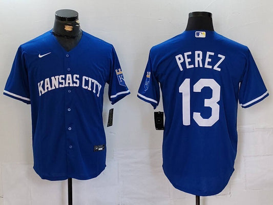 Kansas City Royals #13 Salvador Perez Style 2