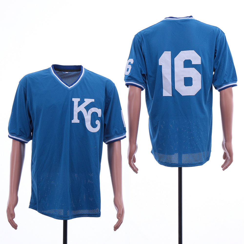 Kansas City Royals #16 Bo Jackson Royals 16KC Blue BP Edition Retro Style 1
